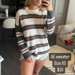American Eagle Striped Sweater